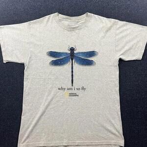 National Geographic Grey Dragonfly T-Shirt